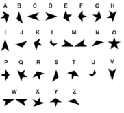 black star alphabet